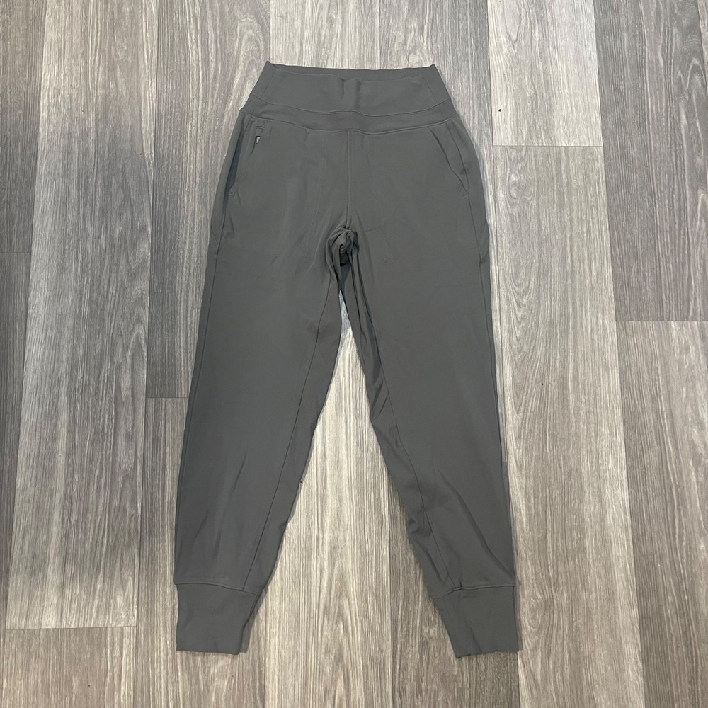 Athleta Venice Gray Jogger Pants Women's XS Zip Pocket Athletic Lounge Stretch